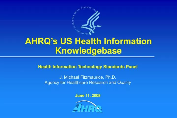 ahrq s us health information knowledgebase