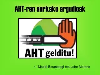 aht ren aurkako argudioak