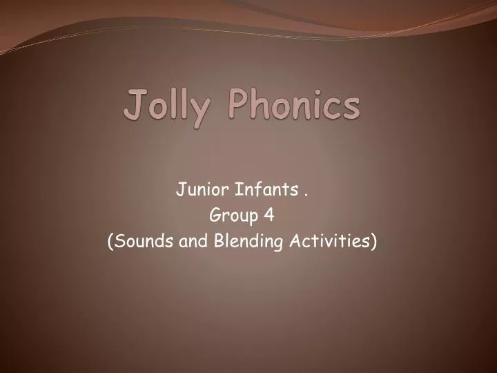 jolly phonics