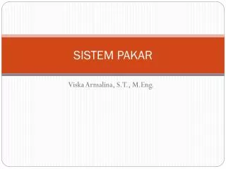 sistem pakar
