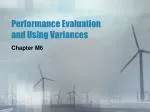 Performance Evaluation and Using Variances - slide 1