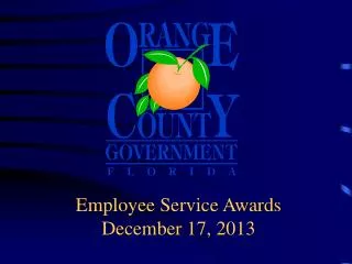 Employee Service Awards December 17, 2013