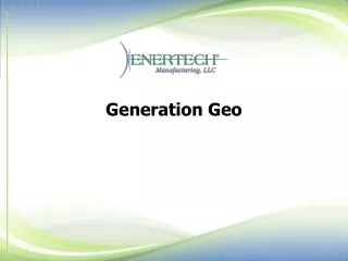Generation Geo