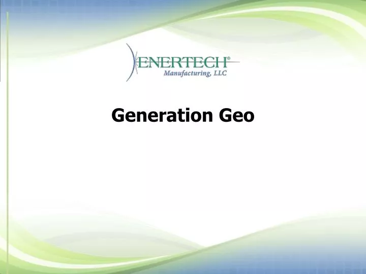 generation geo