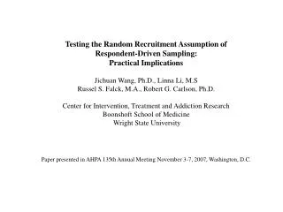 Testing the Random Recruitment Assumption of Respondent-Driven Sampling: Practical Implications