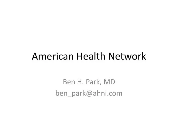 american health network