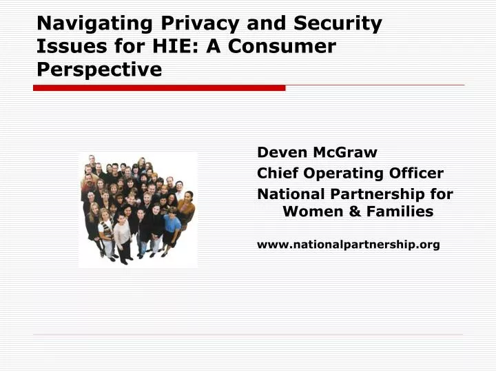 navigating privacy and security issues for hie a consumer perspective