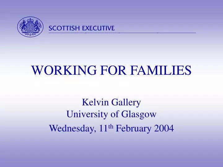 working for families