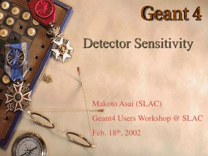 detector sensitivity