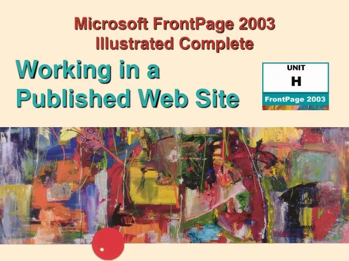 microsoft frontpage 2003 illustrated complete
