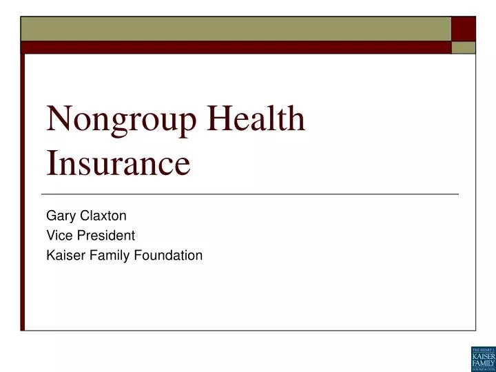 nongroup health insurance