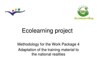 Ecolearning project