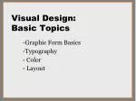 Visual Design: Basic Topics