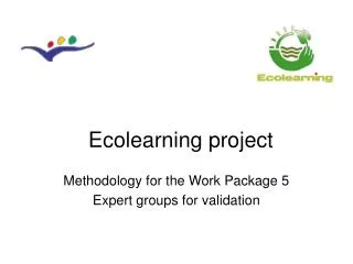 Ecolearning project