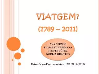 viatgem 1789 2011