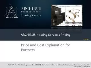 ARCHIBUS Hosting Services Pricing