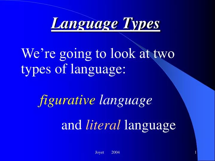 language types