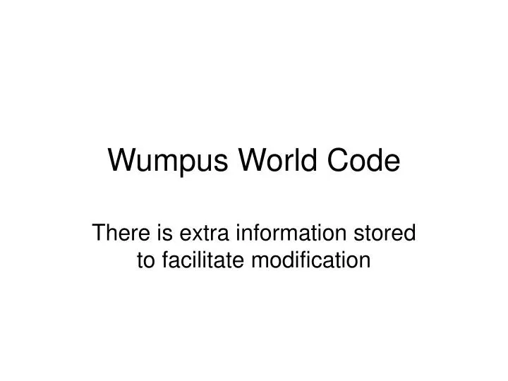 wumpus world code