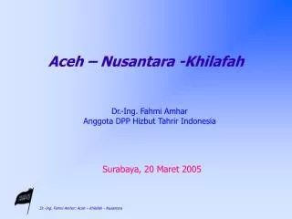 aceh nusantara khilafah