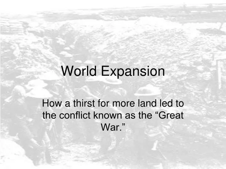 world expansion