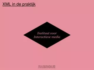 xml in de praktijk