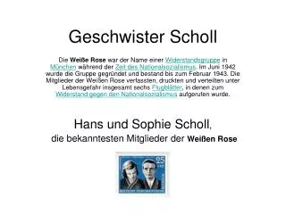 geschwister scholl