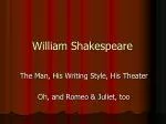 William Shakespeare - slide 1