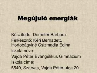 meg jul energi k