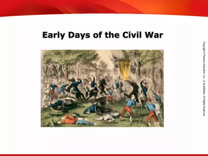 early days of the civil war