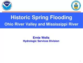 Historic Spring Flooding Ohio River Valley and Mississippi River