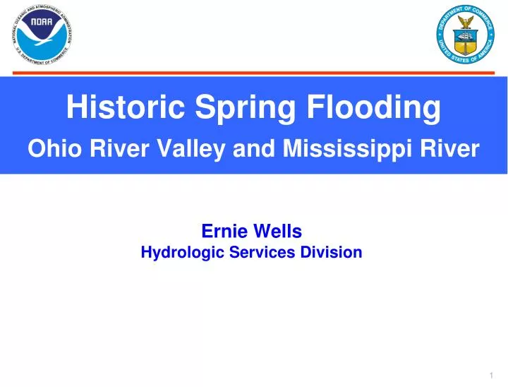 historic spring flooding ohio river valley and mississippi river