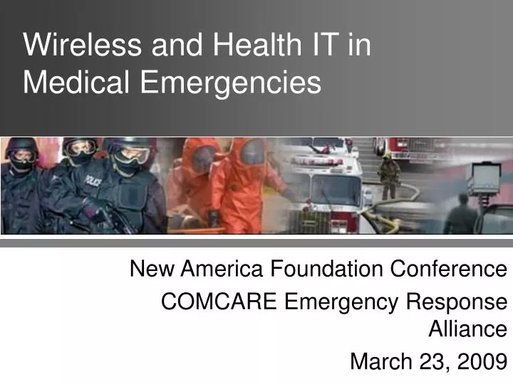 wireless and health it in medical emergencies
