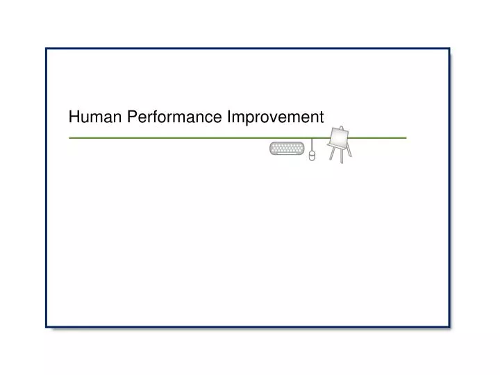 human performance improvement