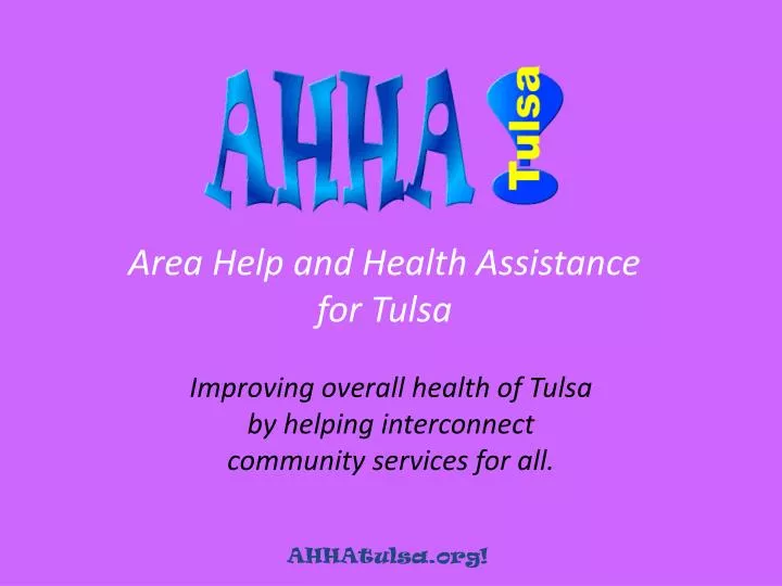 area help and health assistance for tulsa