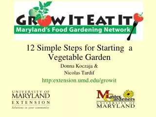 12 Simple Steps for Starting a Vegetable Garden Donna Koczaja &amp; Nicolas Tardif