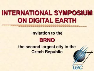 INTERNATIONAL SYMPOSIUM ON DIGITAL EARTH