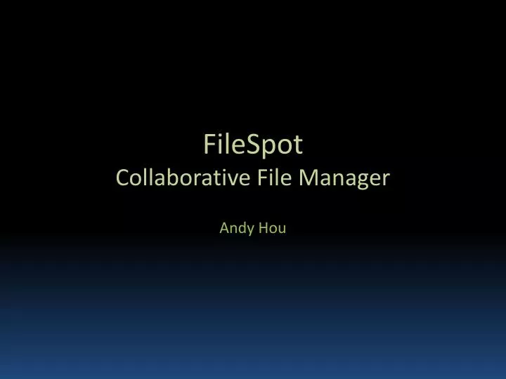 filespot collaborative file manager
