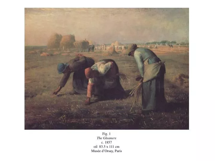 fig 1 the gleaners c 1857 oil 83 5 x 111 cm mus e d orsay paris
