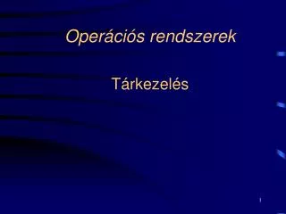 oper ci s rendszerek