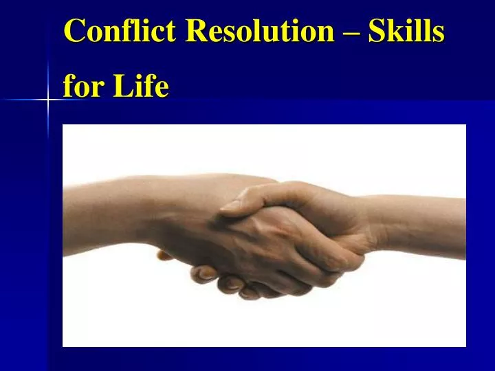 conflict resolution skills for life