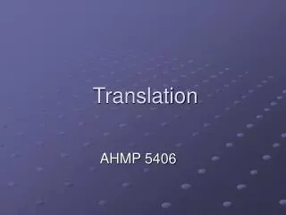 Translation