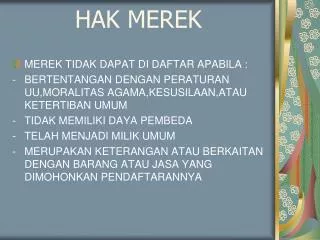hak merek