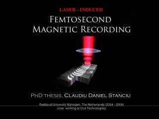 PhD thesis, Claudiu Daniel Stanciu