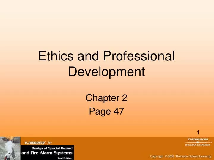 ethics and professional development