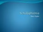 Schizophrenia - slide 1
