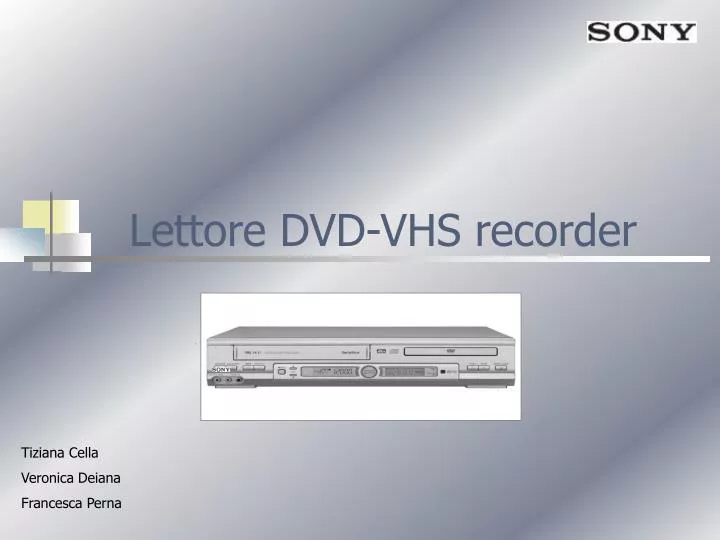 lettore dvd vhs recorder