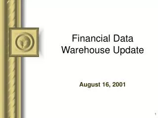 Financial Data Warehouse Update