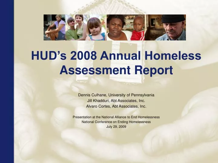 hud s 2008 annual homeless assessment report