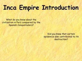 Inca Empire Introduction