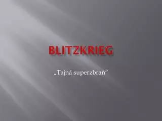 blitzkrieg